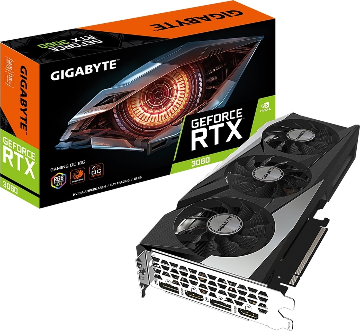 Gigabyte NVIDIA GeForce RTX 3060 OC 12G (GV-N3060GAMING OC-12GD 2.0)